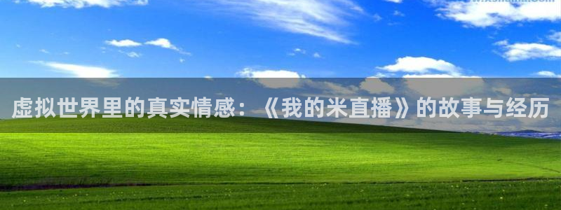 松鼠体育在线直播：虚拟世界里的真实情感：《我的米直播》的故事与经历