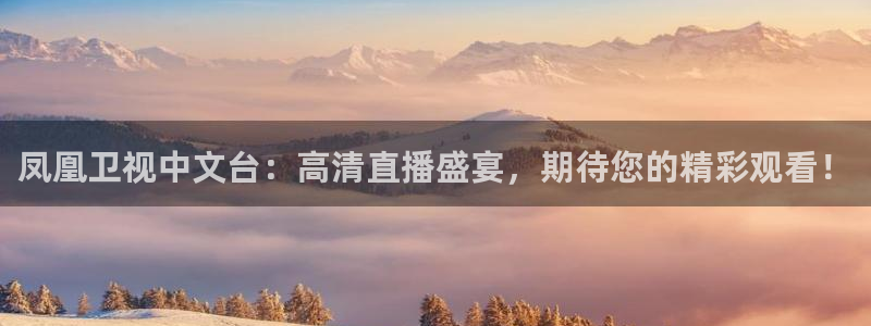 松鼠直播体育：凤凰卫视中文台：高清直播盛宴，期待您的精彩观看！